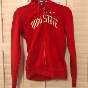 Ohio State University Full Zip Nike Sweatshirt